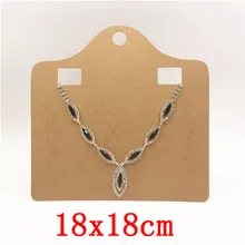  50Pcs/Lot Multi Size Simple Style Necklace Earrings Card With Holes Hang Card for Jewelry Displays Cards Kraft Paper Material 