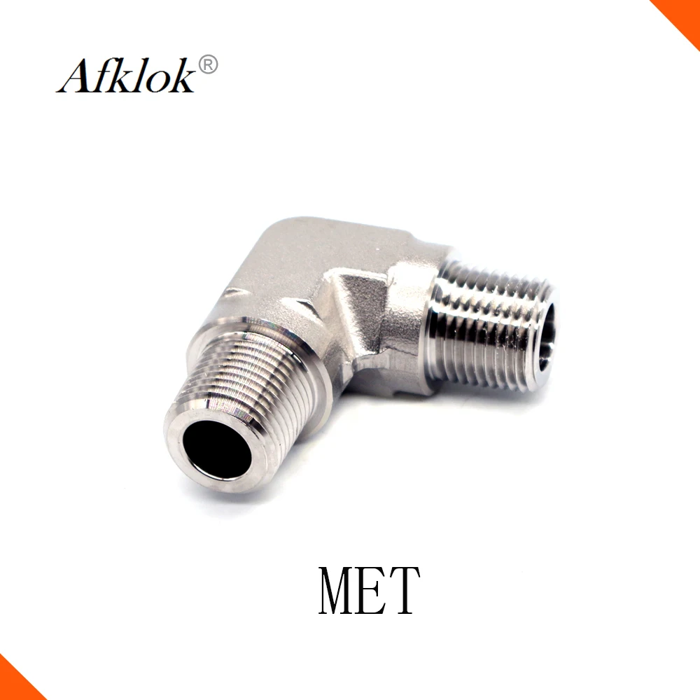 

Stainless steel 316 Male Elbow 1/8" 1/4" 3/8" Double Male NPT Tube Fittings