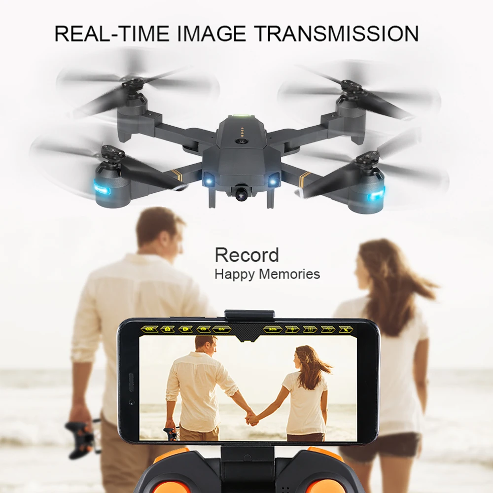 Квадрокоптер ATTOP с 6 осями Wi Fi FPV камера 720P удержание высоты складной VS XS809W XS809HW
