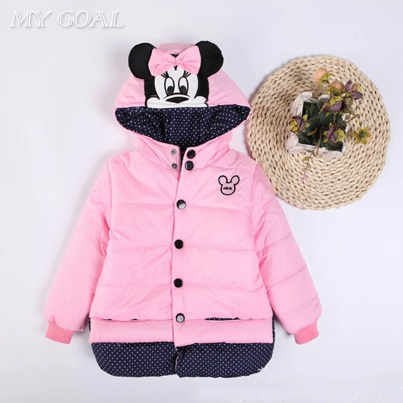 New Children Coat Minnie Baby Girls winter Coats full sleeve coat girl