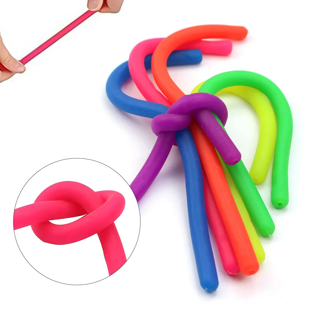 Anti Stress Fidget Noodle Stretch Rope Toy String Fidget Autism Funny