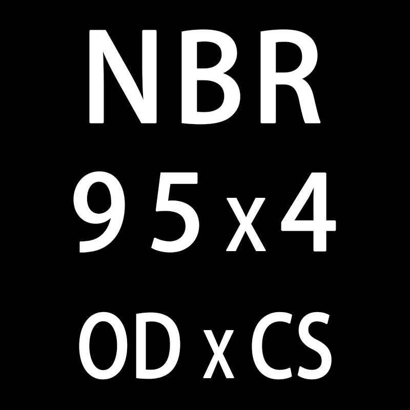 10 шт./лот резиновым кольцом NBR уплотнительное кольцо CS4mm OD52/55/60/65/70/75/80/85/90/95/100 мм нитрильная Резина уплотнительное кольцо уплотнительное кольца масла - Цвет: OD95mm