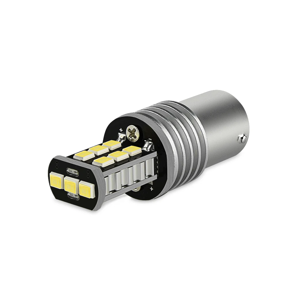 Светодиодная лампочка Canbus 2x P21W 1156 BA15S без ошибок 2835 SMD автомобильный светильник s