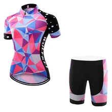 6 Стиль Для Выберите wolfkei брендовые летние Для женщин Велоспорт Джерси Шорты для женщин Наборы для ухода за кожей/Ropa Ciclismo MTB велосипеда комплект/дышащая велосипедная форма