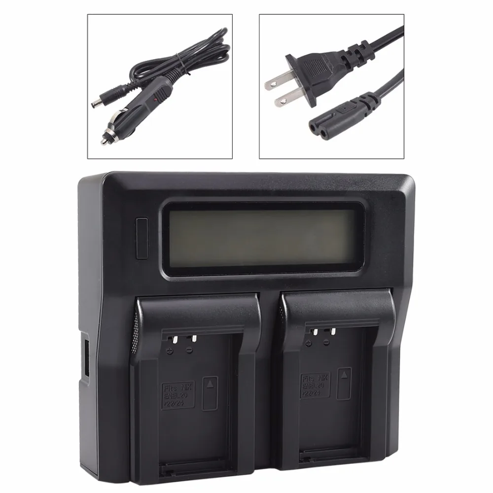 DSTE US Plug Dual Battery Charger with USB Port for Nikon EN-EL20 EN-EL22 EN-EL24 Camera | Электроника