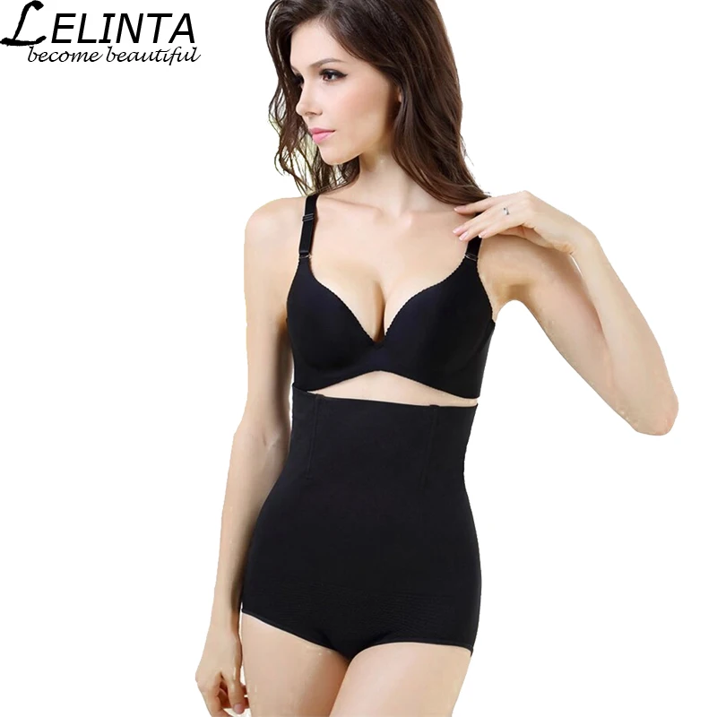 LELINTA Women Seamless Tummy Belly Control Waist Slimming Pants Sport Clothers Girdle Underwear Waist Trainer Fitness Shirt