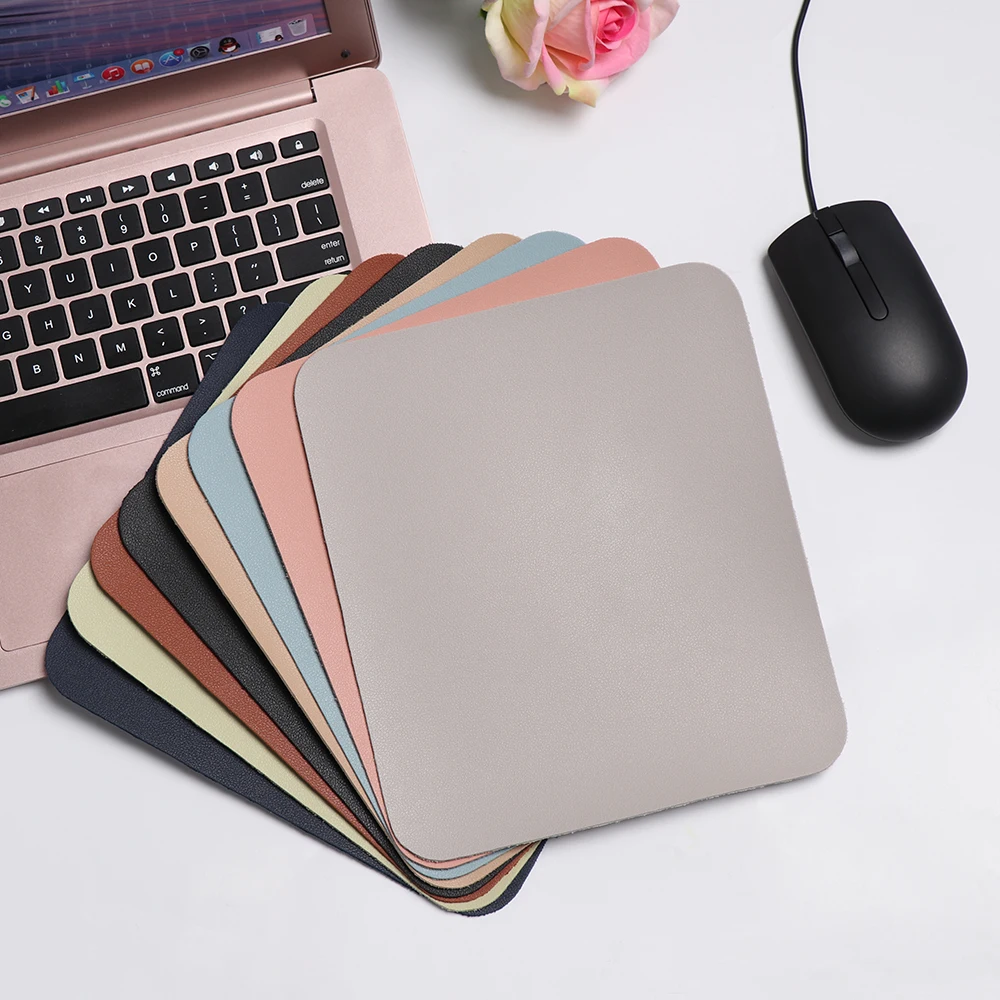 New Arrival Universal Anti-slip Mouse Pad Leather Gaming Mice Mat New Desk Cushion Fashion Comfortable For Laptop PC MacBook