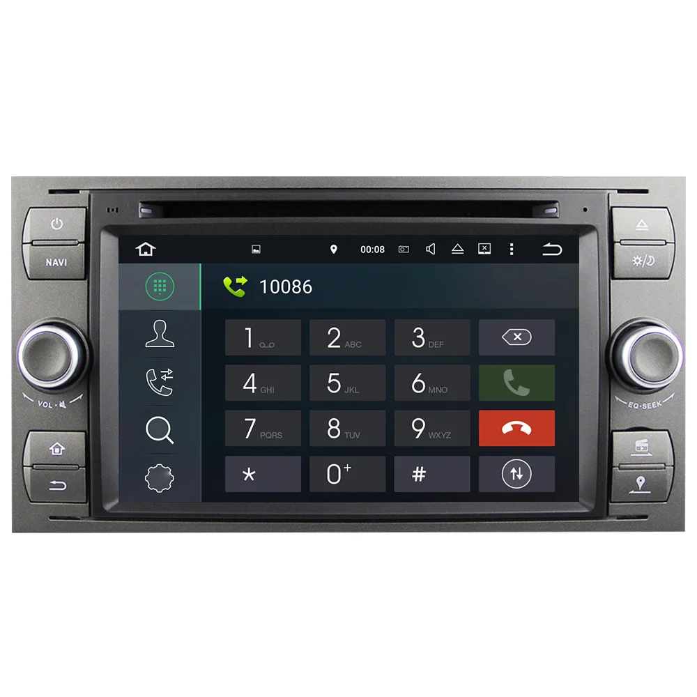 Cheap Eunavi Car Multimedia Player Android 9 GPS Autoradio 2 Din 7 Inch For Ford/Mondeo/Focus/Transit/C-MAX/S-MAX/Fiesta 2GB RAM DVD 3