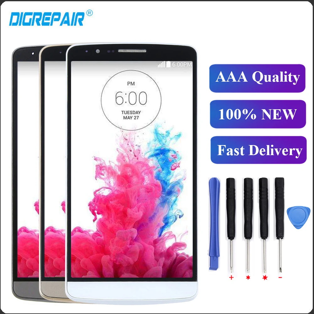 

for LG G3 Display for LG G3 LCD D850 D851 D855 LCD Display Touch Screen Digitizer With Frame Assembly Screen for LG G3 lcd