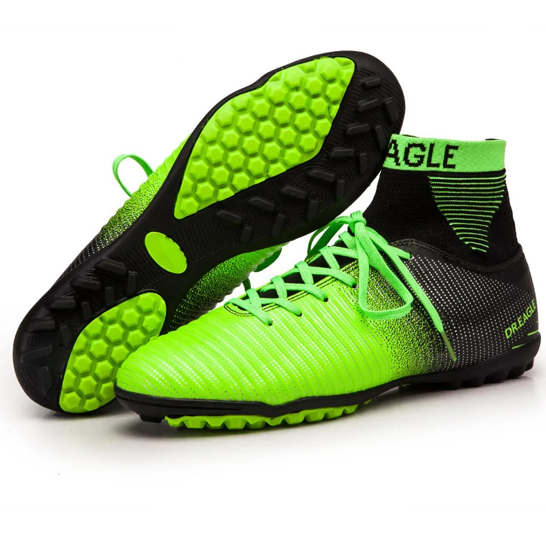 

Rolibba Soccer Cleats TF Men High Ankle Superfly Football Boots Men's And Kids Training Sock Cleats Profrssional Outdoor