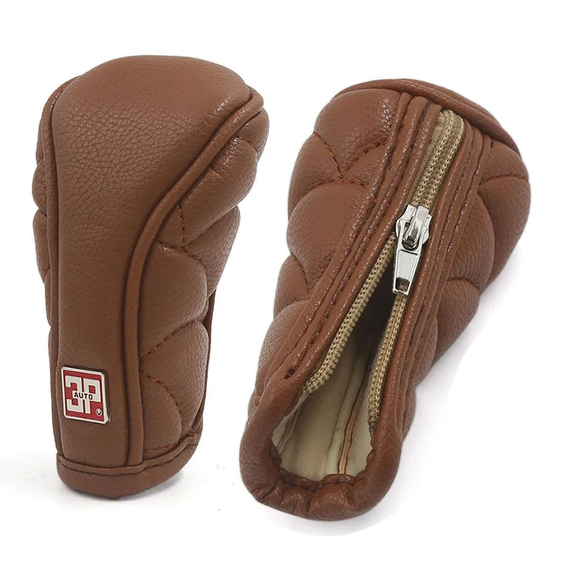

Automatic Transmission Car Gear Shift Knob Shifter Cover Sleeve Brown