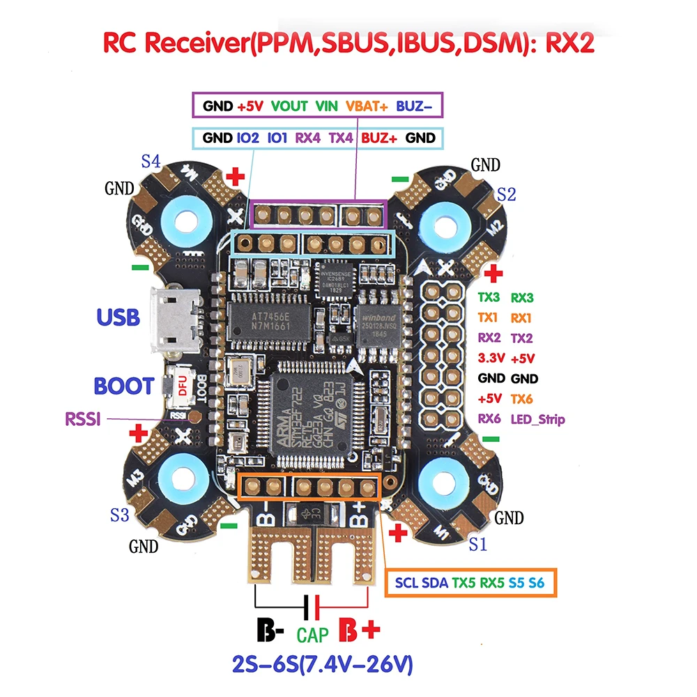 JHE F722 flight controller (2)
