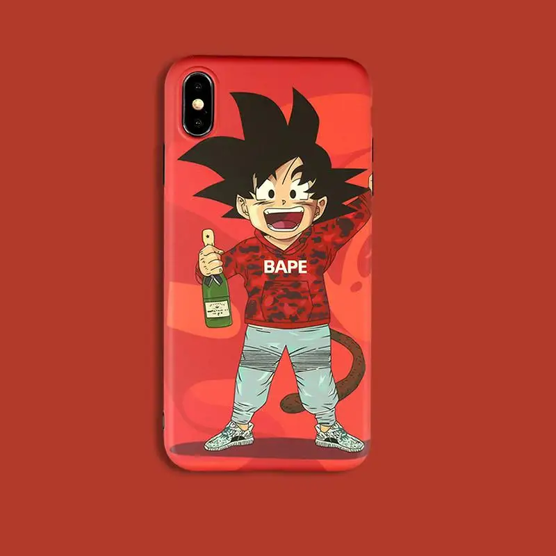 Мягкий камуфляжный чехол Goku для Iphone X Xs Max Xr 8 7 6 6s Plus силиконовые чехлы Модный Аниме