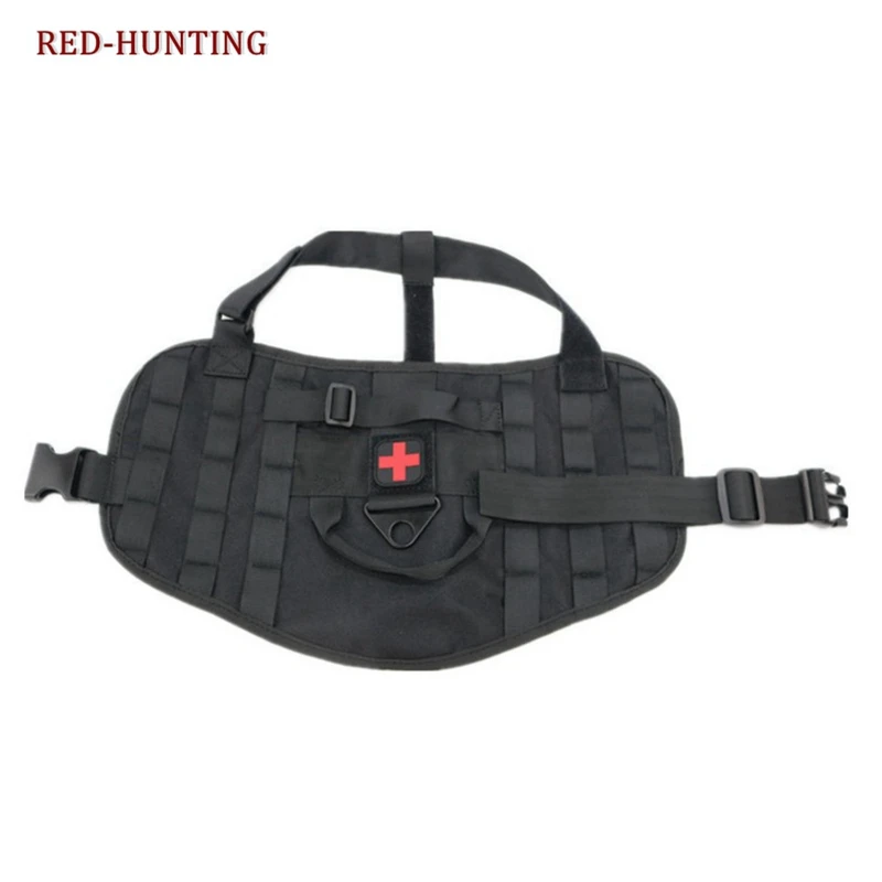  Tactical Military K9 MOLLE Service Dog Harness Police Vest Harness Molle Vest