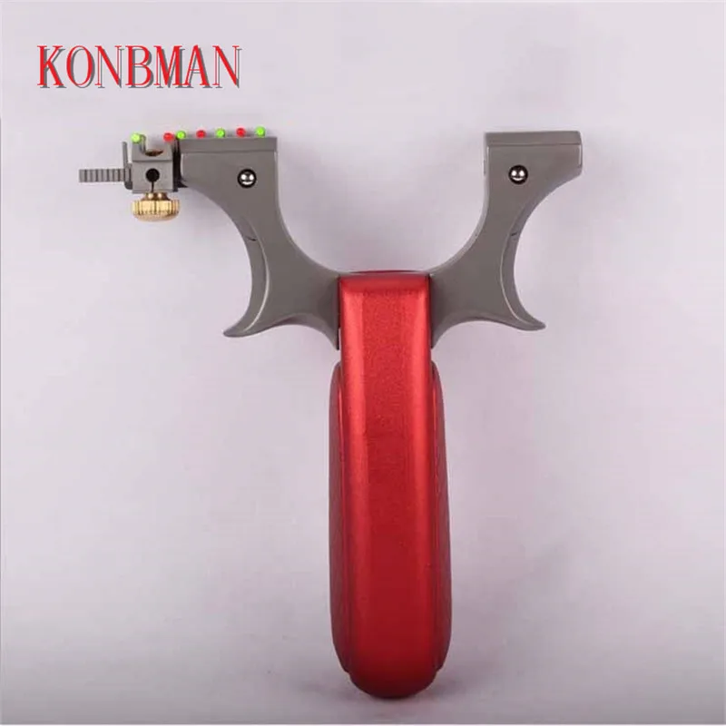 

Titanium alloy Slingshot For Hunting High Quality Catapult With Rubber Band Outdoor Shooting Game New