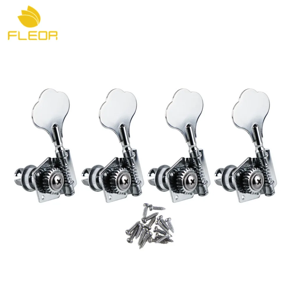 FLEOR 4L открытая электрическая басовая машина с головками для настройки колышков