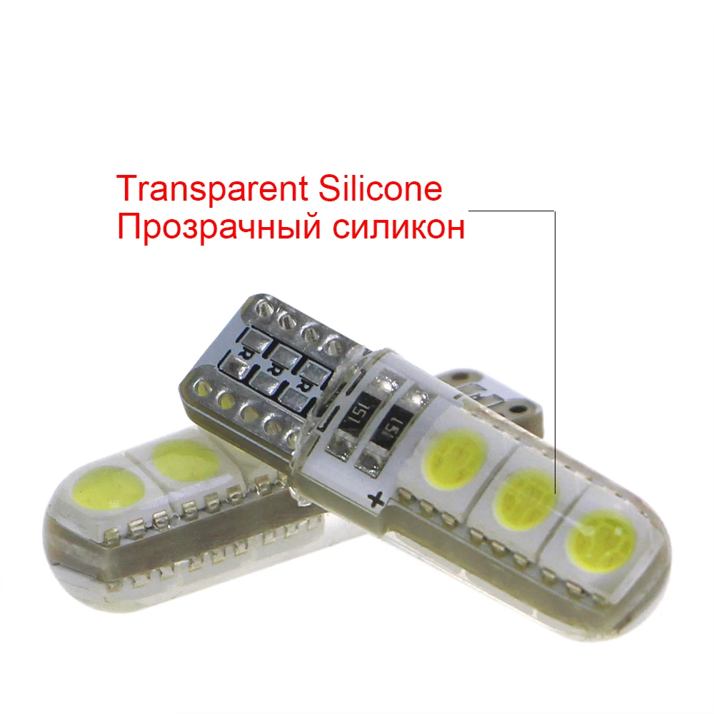 KEIN 100 шт. t10 led Silica w5w Автомобильные фары 5050 6smd 194 168 Авто Боковая танкетка для Чтения