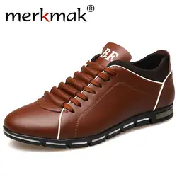 Merkmak/Новая мужская обувь, увеличивающая рост, британский стиль, натуральная кожа, Повседневная Осенняя модная обувь, Уличная обувь для