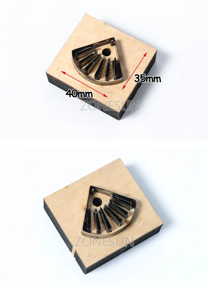 ZONESUN пользовательские ручной вентилятор кожаные серьги вырубка для бумаги инструмент для высечки машины DIY штамповки кликер сталь правило