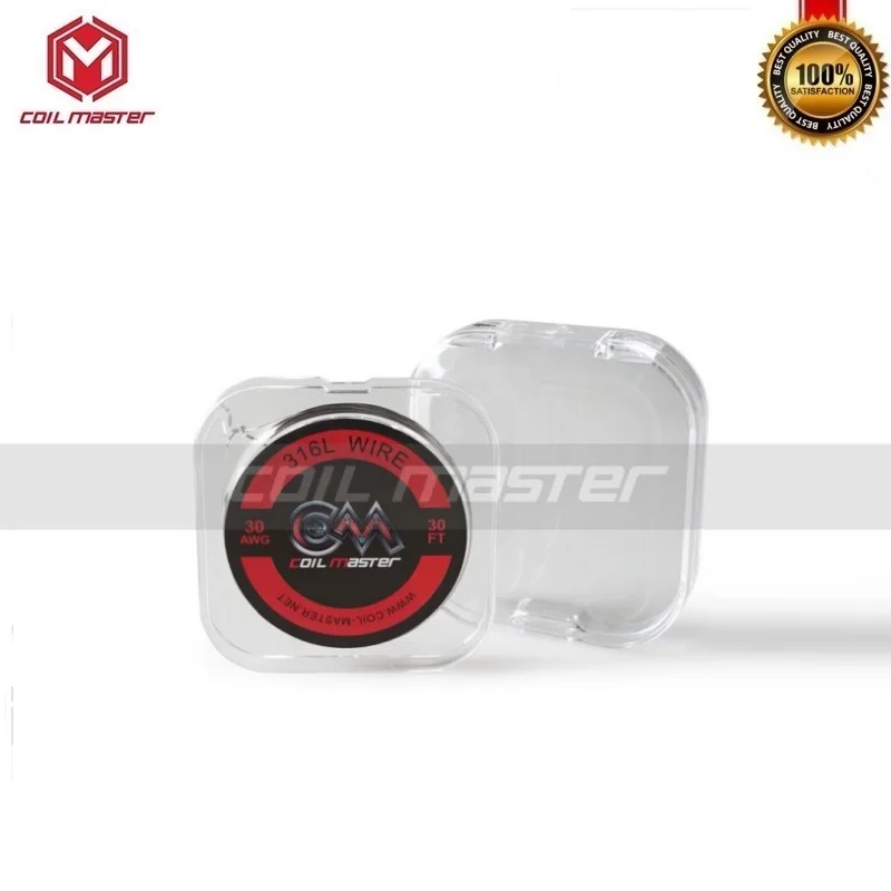Оригинальная катушка Master SS316L 22/24/26/28/30ga CoilMaster A1 проволока 30 футов восстановленная