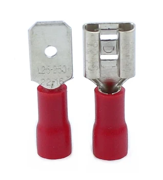 

10pcs RED Female+Male FDD MDD Insulated Electrical Wiring Crimp Terminal Connector