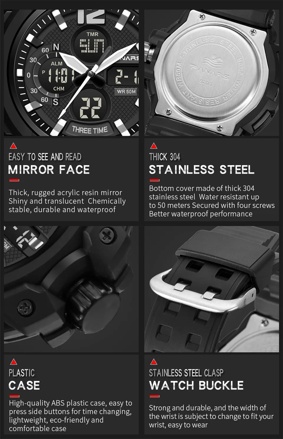 Men Outdoor Sport Digital Fashion Watches Top Brand Male Multifunction Water Resistant Watch Alarm Chronograph Relogio Masculino 13