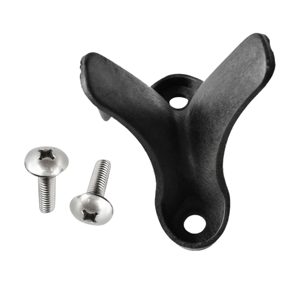 Black Nylon Stand Rest Rack Holder for Securing the Rudder to Kayak (when Not Use) + 2 Pieces Mount Screws Kayak Accessories
