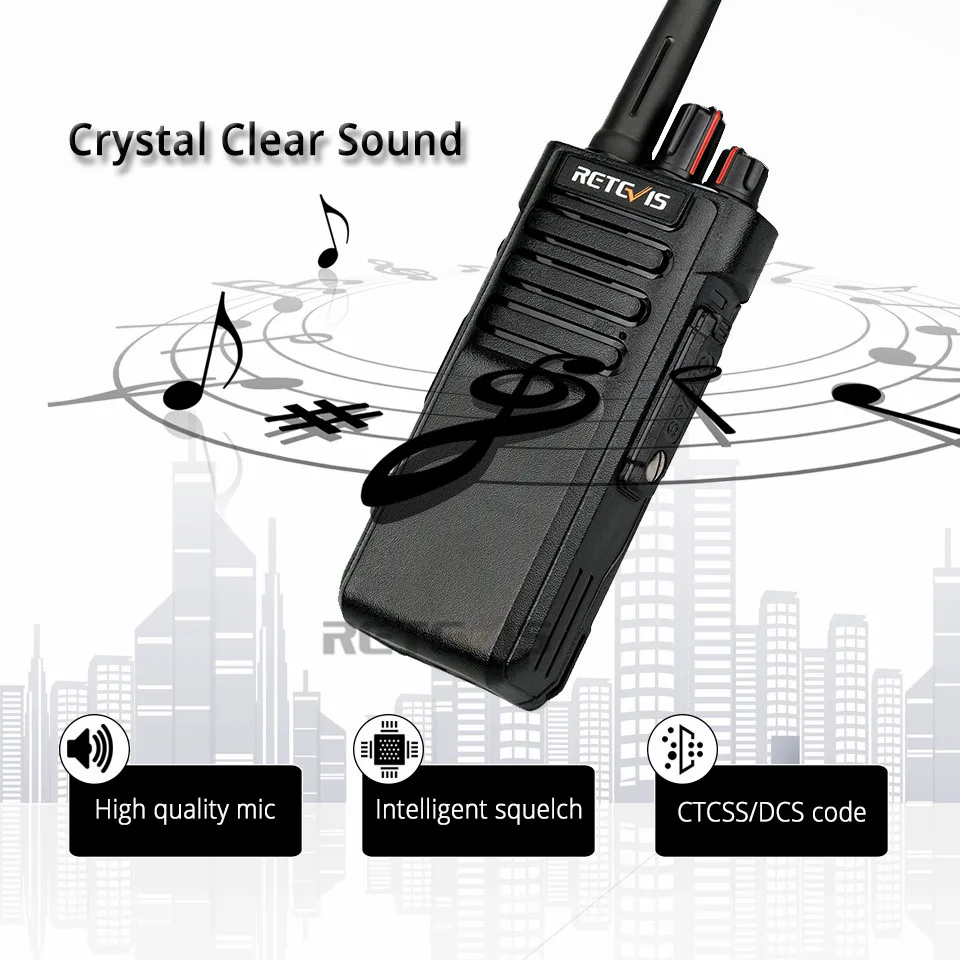 10 шт Retevis RT29 10 W Walkie Talkie радио Staion УКВ радио VOX сканирование IP67 Водонепроницаемый двухстороннее радио КВ трансивер