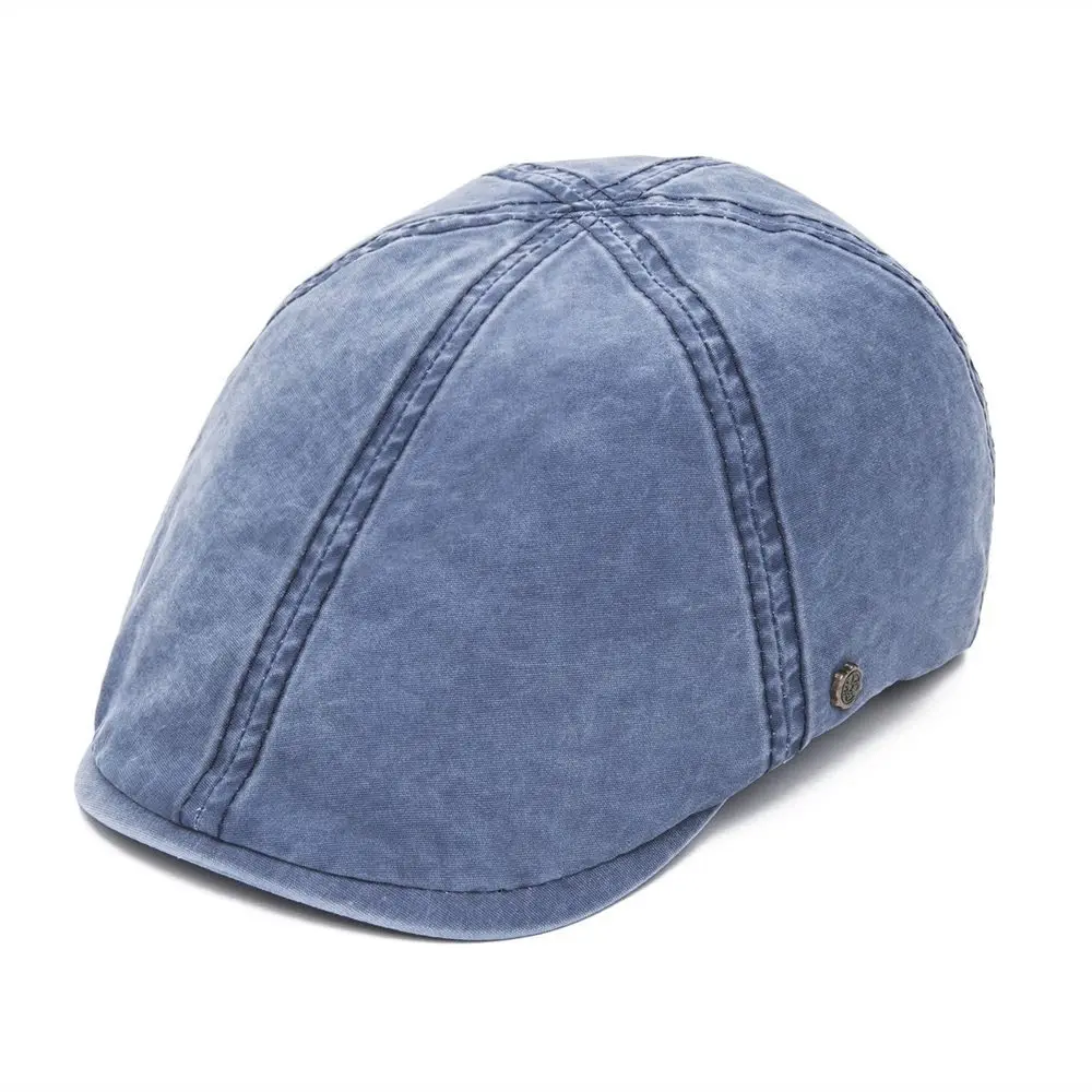 Voboom темно-синяя хлопковая кепка на плоской подошве для мужчин и женщин кепка газетчика 6 панель шляпа в стиле Гэтсби для мальчика шляпы такби драйвер Boina 157 - Цвет: Синий