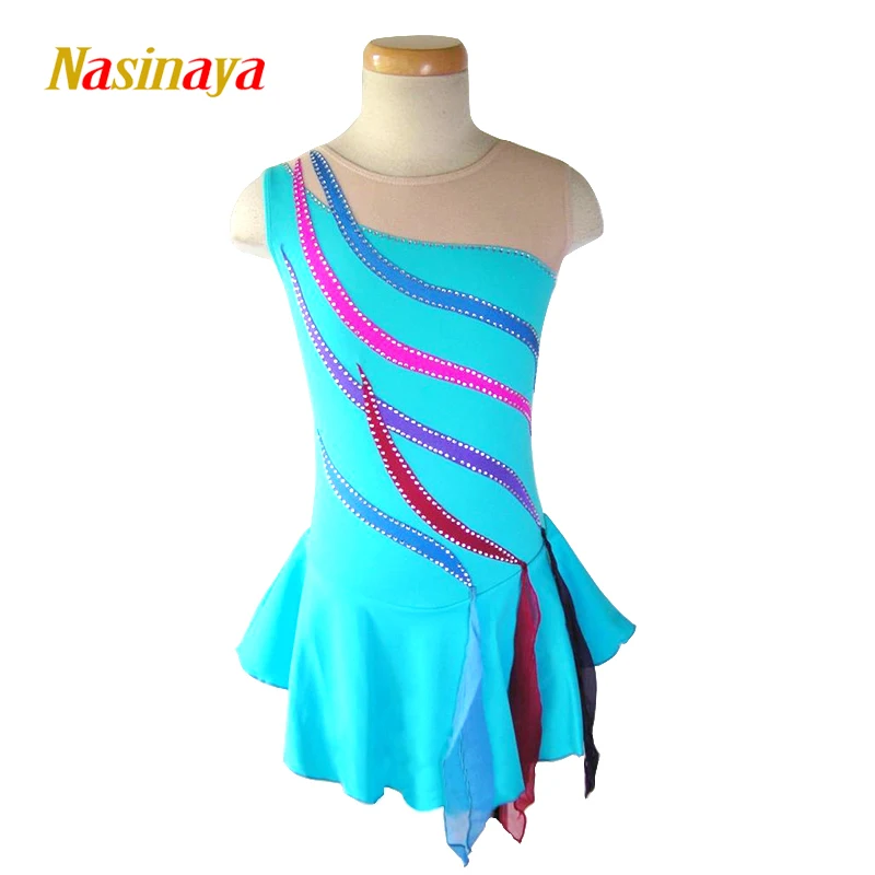 

Nasinaya Figure Skating Dress Customized Competition Ice Skating Skirt for Girl Women Kids Patinaje Gymnastics Performance 213