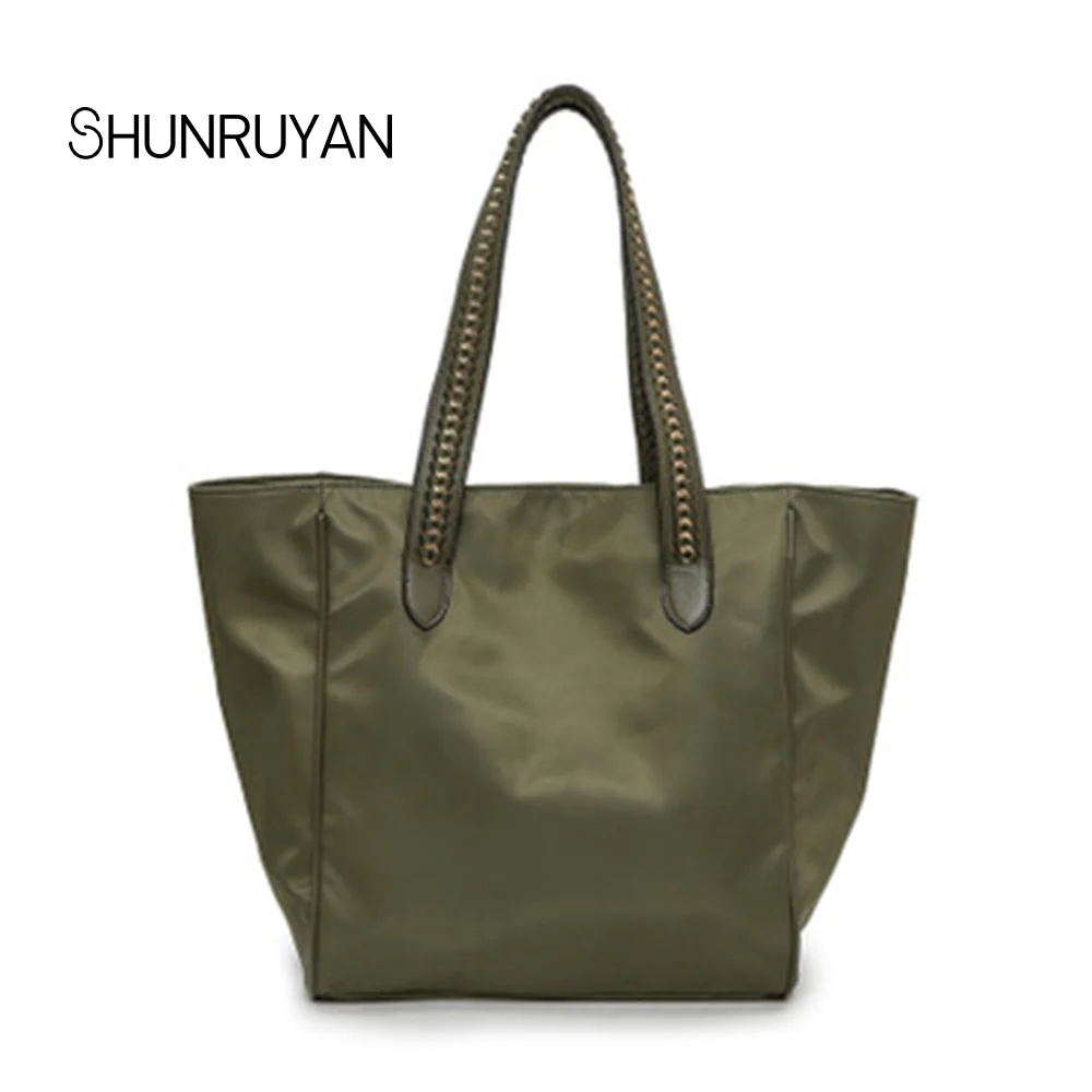 

SHUNRUYAN 2018 Women Bag New Brand Design Zipper Shoulder Bag Ladies Bag Casual Tote Handbag Shopping Bags