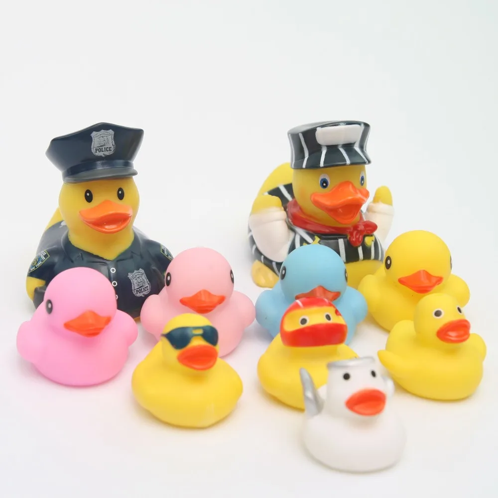 10 pcs Small Baby Kids Squeaky alguazil/stripe Rubber Ducks big Bath Toys Bathe Room Water Fun Game Playing Boys Toys Children 10 pcs Small Baby Kids Squeaky alguazil/stripe Rubber Ducks big Bath Toys Bathe Room Water Fun Game Playing Boys Toys Children