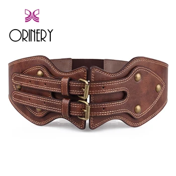 

ORINERY Hot Sale Vintage PU Leather Jeans Women Belt High Quality Solid Dress Accessories Brand Fashion Belts for Women