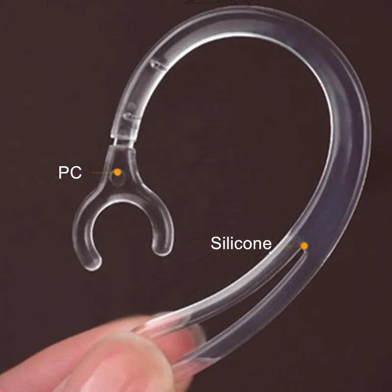 

6mm 7mm 8mm 10mm Bluetooth Earphone Transparent Silicone Earhook Loop Clip Headset Ear Hook Replacement Headphone Accessories