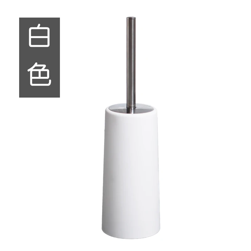 

Stainless Steel Toilet Brush Home Cleaner Grey Scrubber Curved Clean Side Bending Handle Corner Brush for Bathroom Accessories