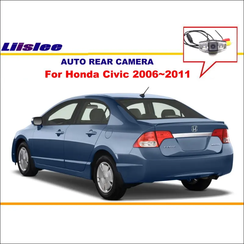 

Liislee Car Rear Camera For Honda Civic 2006~2011 / Back Parking Camera / HD CCD RCA NTST PAL / License Plate Light Camera