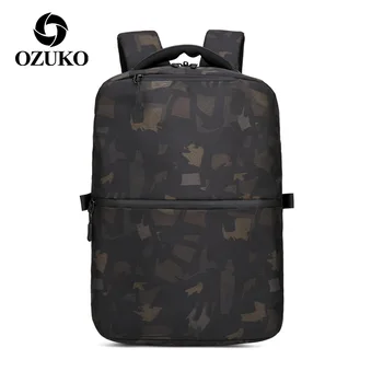 

Multi-Function Anti-thief Men's Backpack Waterproof USB Backpacks with Shockproof EVA Pad Business Travel Backpack School Bag