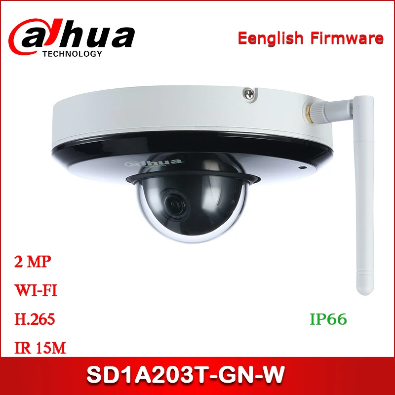 

Dahua IP Camera SD1A203T-GN-W 2MP 2.7mm~8.1mm 3x Starlight IR PTZ Wi-Fi Network Camera
