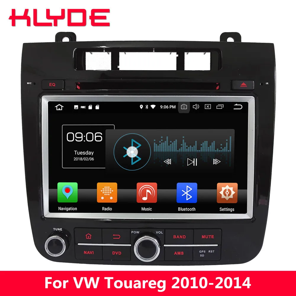 

KLYDE 8" 4G WIFI Octa Core PX5 Android 8.0 4GB RAM 32GB ROM Car DVD Multimedia Player Stereo For Volkswagen VW Touareg 2010-2014