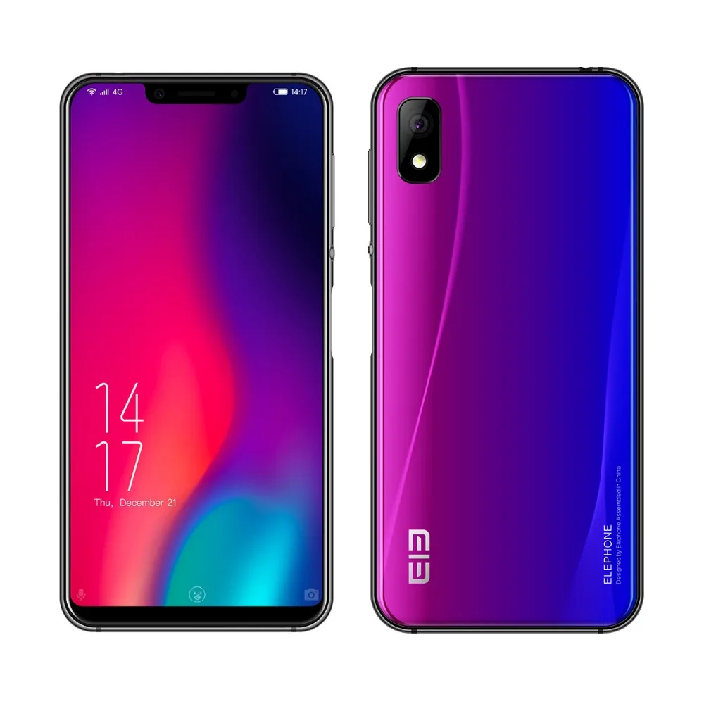 Мобильный телефон Elephone A4 Pro MT6763, четыре ядра, HD+ экран, 5,85 дюймов, Android 8,1, смартфон, 4 Гб ОЗУ, 64 Гб ПЗУ, 16 МП, 4G LTE, мобильный телефон