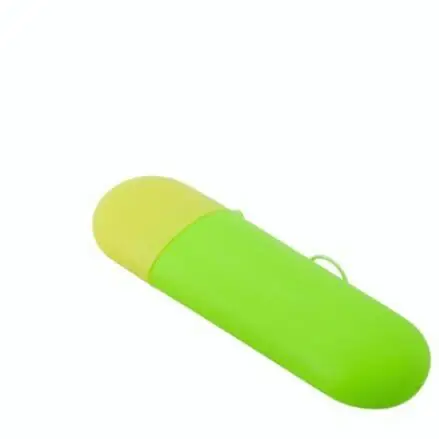 1 шт. портативный дорожный держатель для зубной пасты и щетки крышка чехол бытовые контейнеры чашка открытый держатель аксессуары для ванной комнаты - Цвет: Yellow-Green