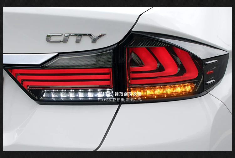 Kowell Автомобиль Стайлинг для Honda город задние фонари LED фонарь honda город задние лампы ДРЛ+ тормоз+ Парк+ Сигнальные огни LED