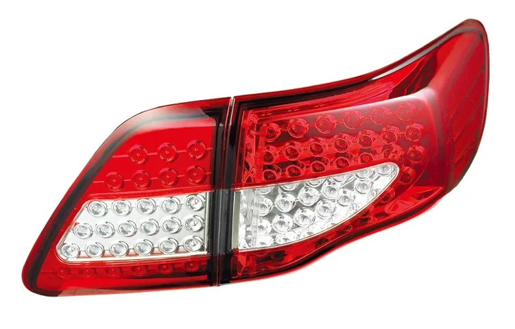 Дымчатый красный светодиодный задний светильник s задний светильник в сборе для Toyota Corolla 2008-2010 Тормозной сигнальный задний светильник