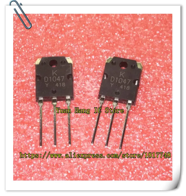 

10PCS/LOT D1047 2SD1047 KTD1047-Y TO-3P(N) KEC NEW