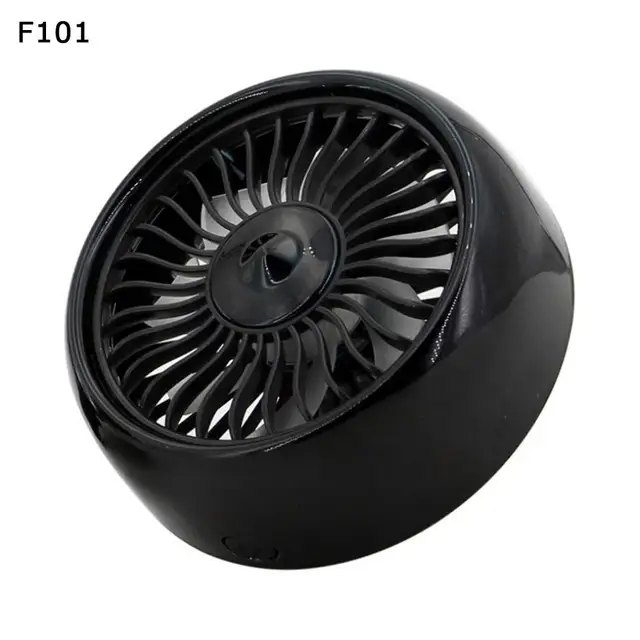3 Speed Adjustment USB Car Fan Air Conditioner Colorful Light Dashboard