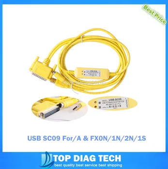 

5pcs PLC Programming Cable Date Cable USB SC09 For Mitsubishi A & FX0N/1N/2N/1S series free fast ship