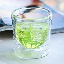 Caneca ручная выдувная Двойная Стенка сыворотка протеин canecas N эспрессо Кофейная чашка эспрессо термостекло 150 мл