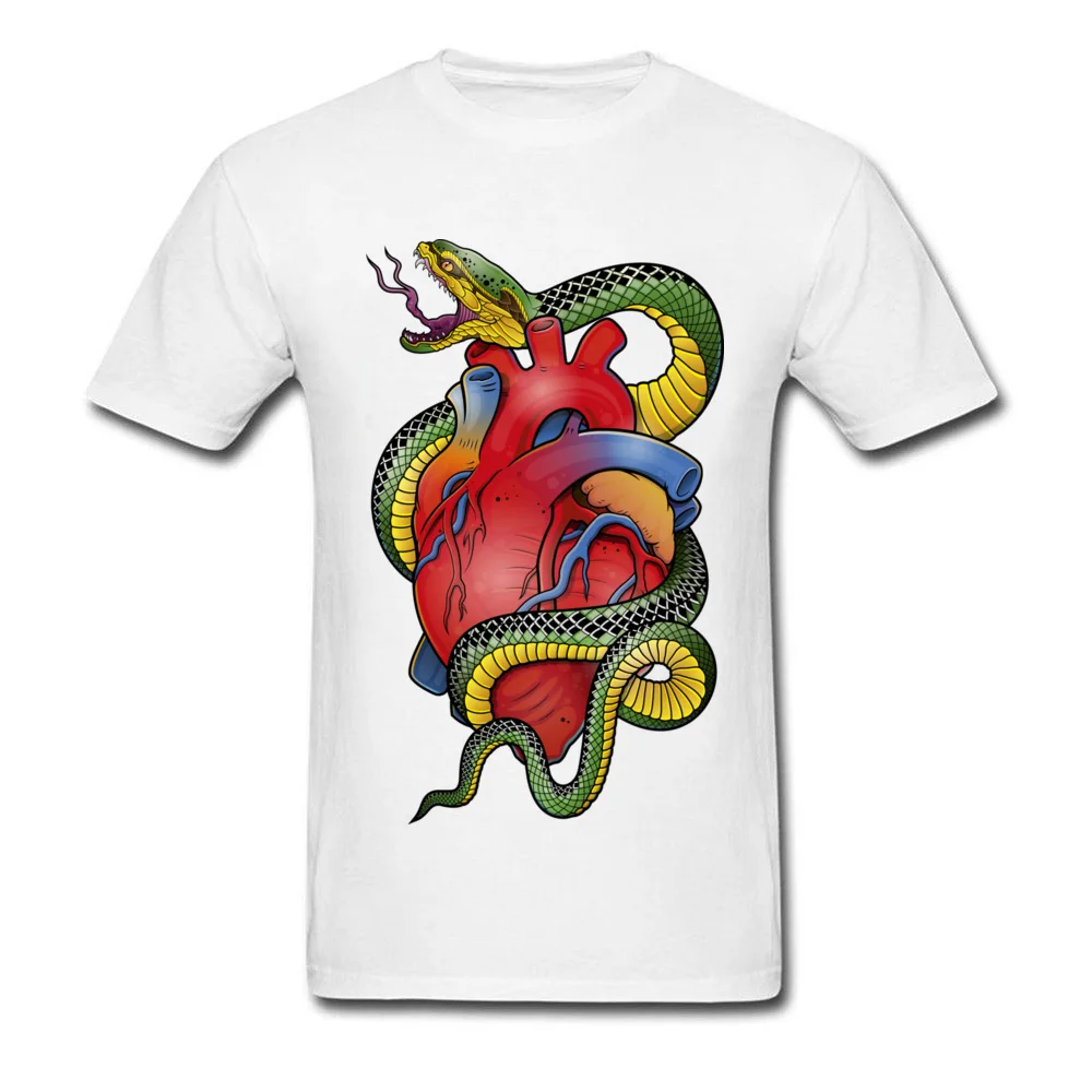 Snake and heart_white
