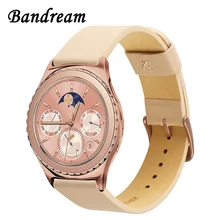 Ремешок для часов из натуральной кожи 20 мм для samsung gear S2 Classic Pebble Time Round 20 мм быстросъемный ремешок для часов браслет