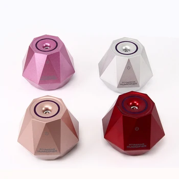 

Usb Operated Portable Travel 180Ml Mini Diamond Shape Air Humidifier Diamond Shaped Light Weight For Trip Car Home Solid Easy